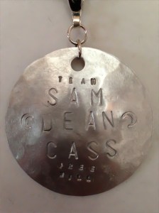 Team Free Will - Sam Dean Cass Hand Forged, Hammered and Stamped Necklace