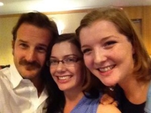 My roomies and now great friends, Kate and Bella.  Oh, and some guy named Richard Speight Jr. 