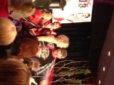 Samantha Smith and Jim Beaver getting their karaoke fix