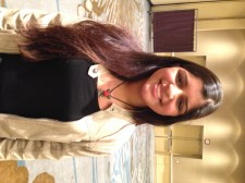 Maryam with a spider web necklace