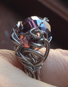 Lavender Crystal Ring