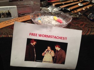 Free Wormstaches!  As you can see, I was refilling the bowl QUITE a bit!